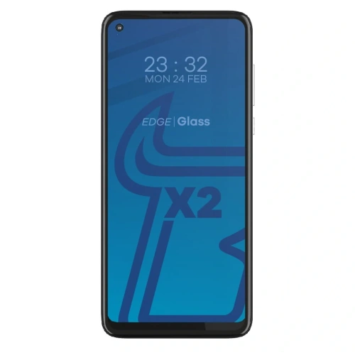 Szkło hartowane Bizon Glass Edge - [2 PACK] + ochrona na obiektyw Moto G8 czarne