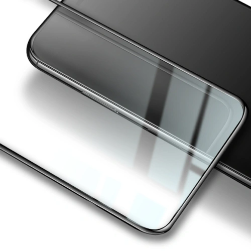 Szkło hartowane Bizon Glass Edge - [2 PACK] + ochrona na obiektyw Moto G8 czarne