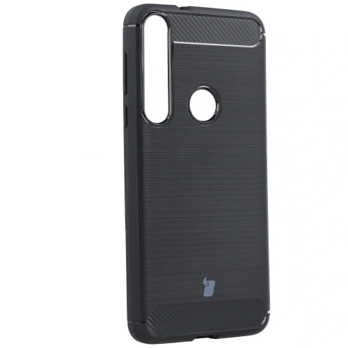 Etui Bizon Case Carbon TPU do Moto G8 Play czarne