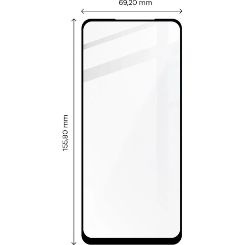 Szkło hartowane Bizon Glass Edge do Moto G52 / G82 czarne