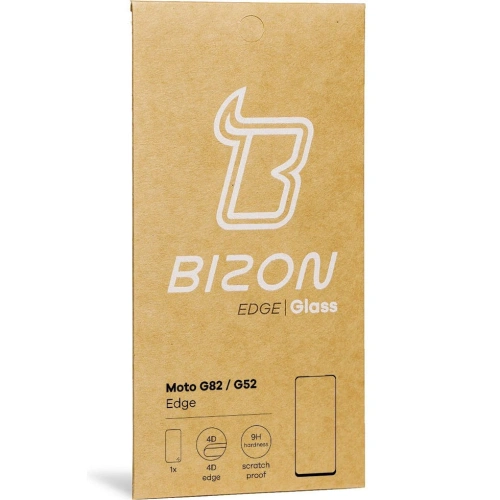 Szkło hartowane Bizon Glass Edge do Moto G52 / G82 czarne