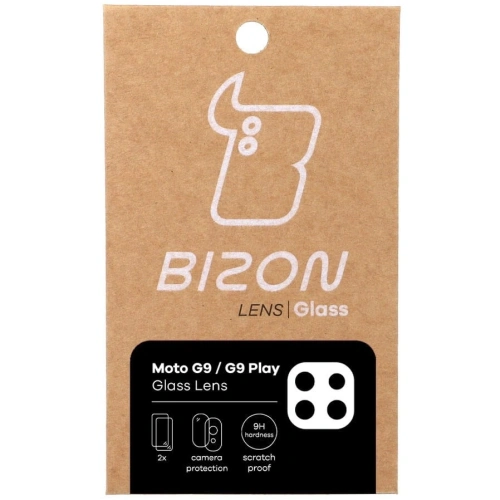 Szkło na aparat Bizon Glass Lens do Moto G9 / G9 Play [2 PACK]