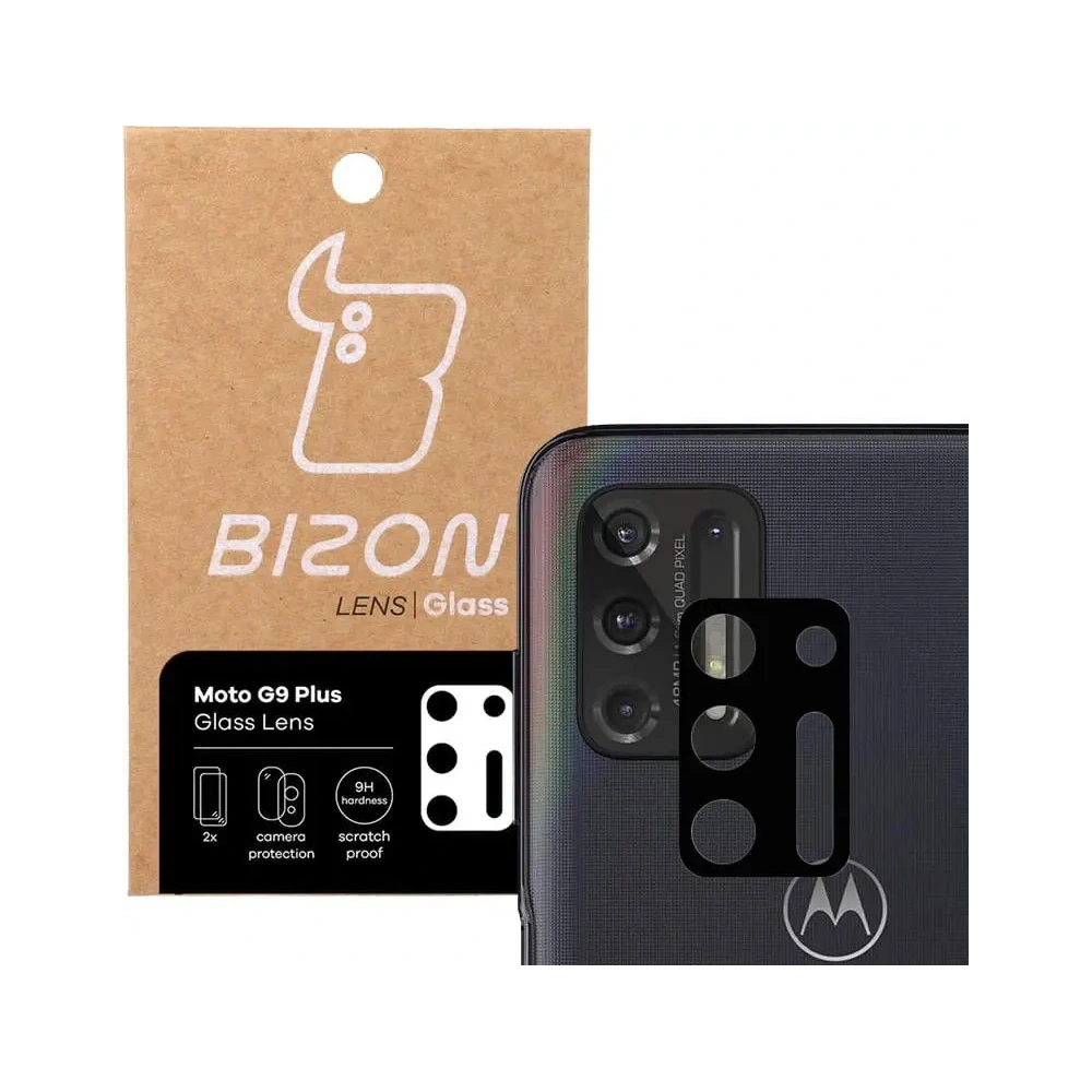 Wholesale Bizon Glass Lens Moto G9 Plus [2 PACK] - BIZ564 - {ean13} - Hurt