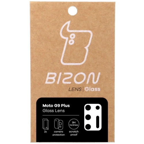 Szkło na aparat Bizon Glass Lens do Moto G9 Plus [2 PACK]