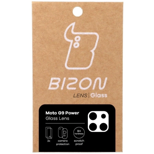 Szkło na aparat Bizon Glass Lens do Moto G9 Power [2 PACK]