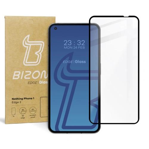 Szkło hartowane Bizon Glass Edge 2 do Nothing Phone 1 czarne