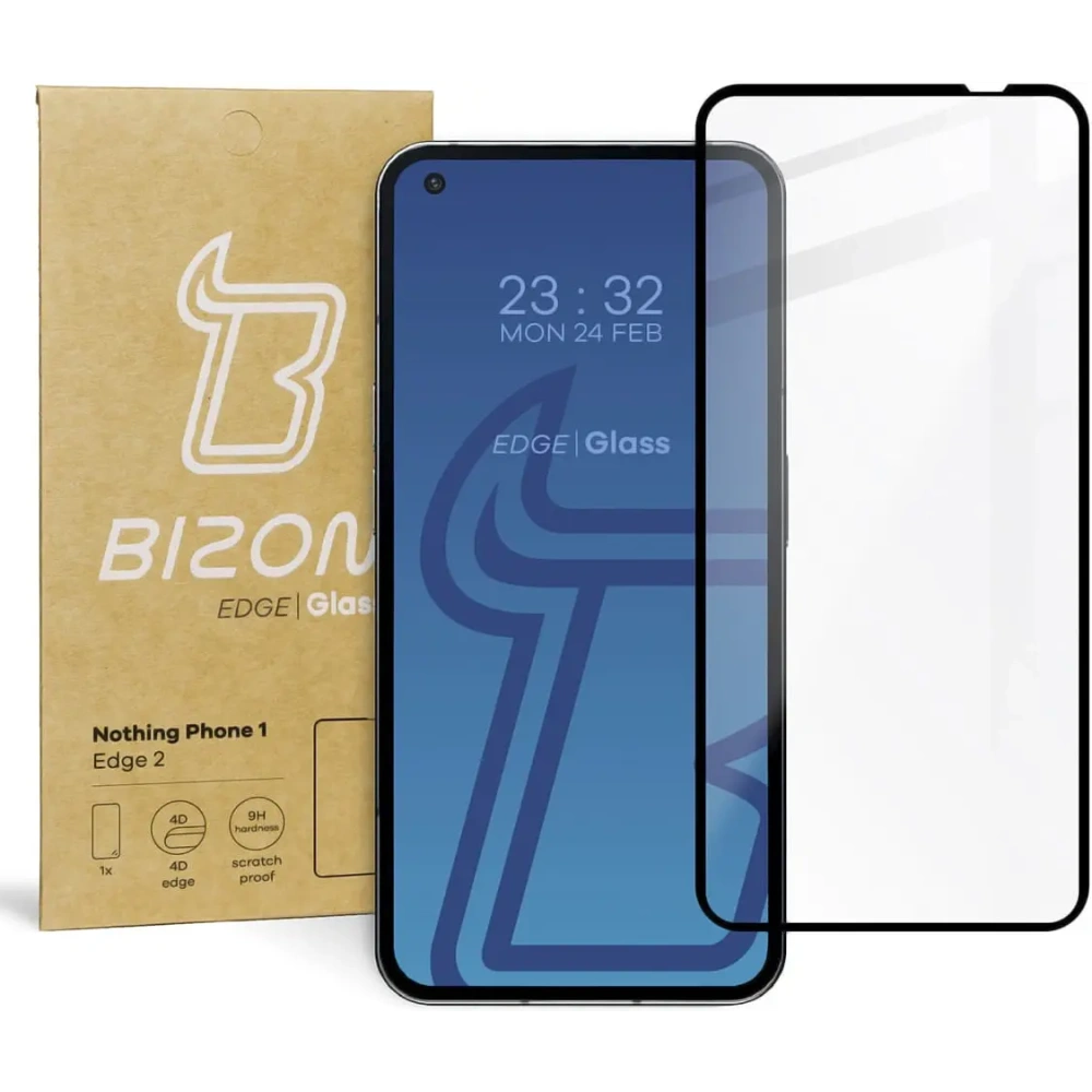 Wholesale Bizon Glass Edge 2 Nothing Phone 1 black - BIZ568 - {ean13} - Hurt