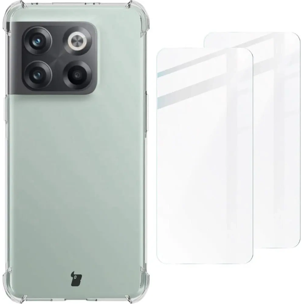 Wholesale Bizon Case Clear Pack case + 2x screen glass OnePlus 10T clear - BIZ571 - {ean13} - Hurt