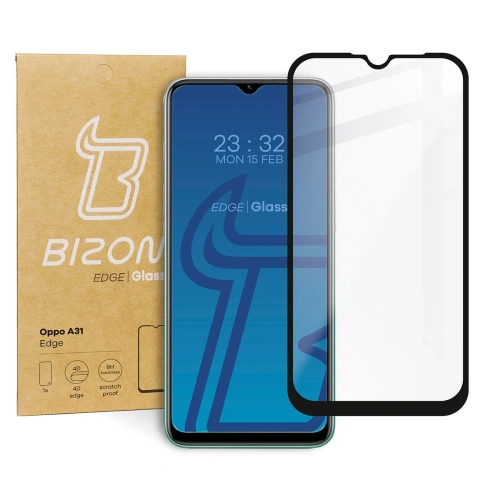 Szkło hartowane Bizon Glass Edge do Oppo A31 czarne