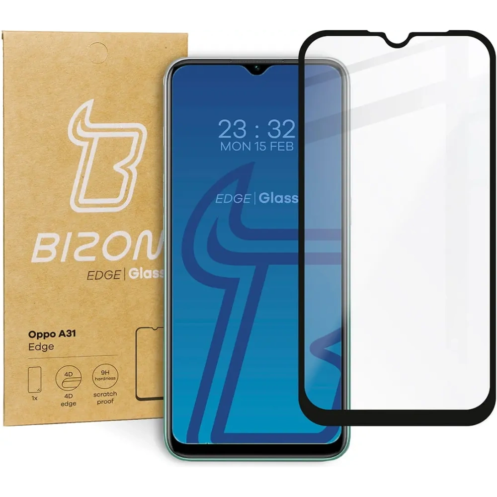 Hurtownia GSM - Bizon Glas Rand Oppo A31 schwarz - BIZ586 - {ean13} - Hurt