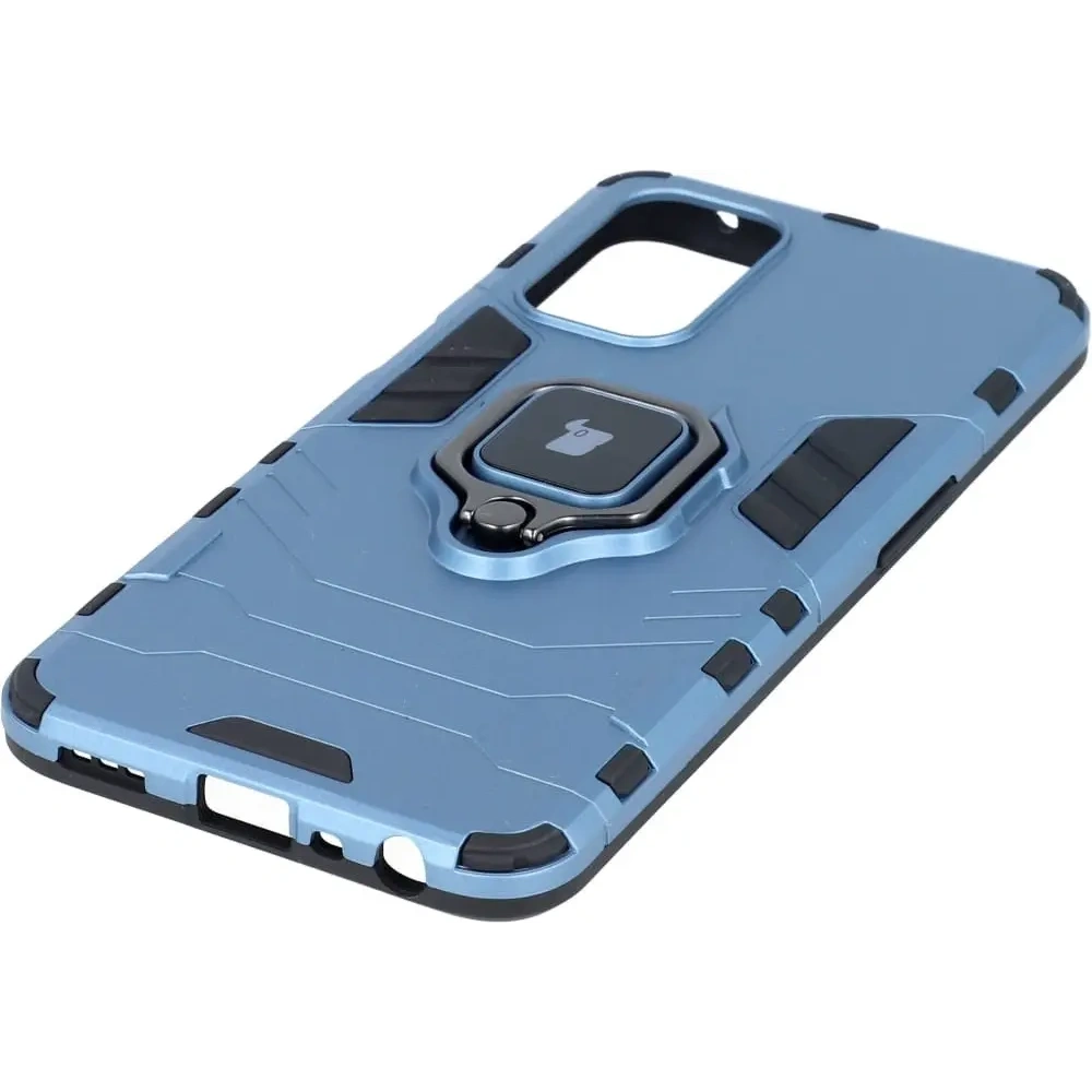 Hurtownia GSM - Etui Bizon Case Armor Ring pro Oppo A54 5G / A93 5G / A74 5G / OnePlus Nord N200 5G modré - BIZ590 - {ean13} - Hurt