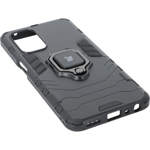 Etui Bizon Case Armor Ring do Oppo A54 5G / A93 5G / A74 5G / OnePlus Nord N200 5G czarne