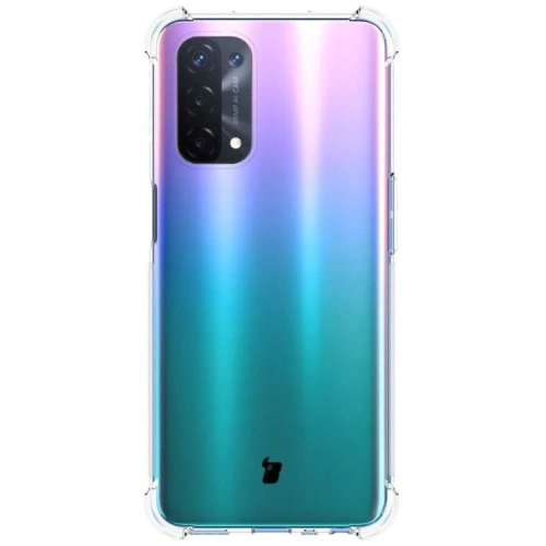 Etui + 2x szkło na ekran + obiektyw Bizon Case Clear Pack do Oppo A74 5G / A54 5G przezroczyste