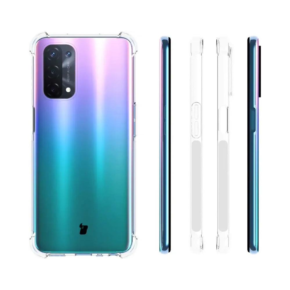 Hurtownia GSM - Bizon Case Clear Pack Hülle + 2x Displayschutzglas + Objektivglas für Oppo A74 5G / A54 5G klar - BIZ592 - {ean13} - Hurt