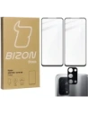 Bizon Glass Edge sticlă temperată - [2 PACK] + protecție lentilă Oppo A54 5G / A74 5G negru