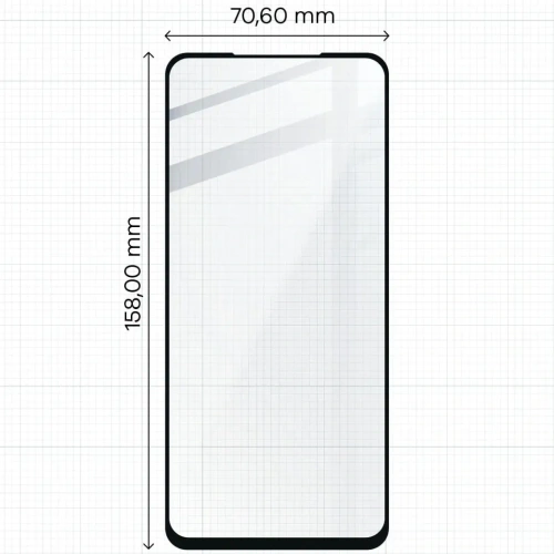 Szkło hartowane Bizon Glass Edge - [2 PACK] + ochrona na obiektyw Oppo A54 5G / A74 5G czarne