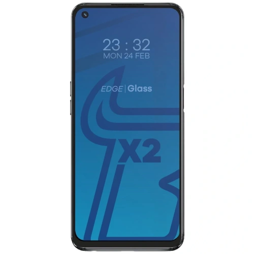 Szkło hartowane Bizon Glass Edge - [2 PACK] + ochrona na obiektyw Oppo A54 5G / A74 5G czarne