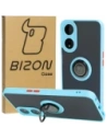 Hurtownia GSM - Bizon Case Hybrid Ring Oppo A78 5G fumuriu cu un cadru de culoare albastru deschis - BIZ595 - {ean13} - Hurt
