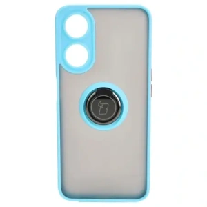 Hurtownia GSM - Bizon Case Hybrid Ring Oppo A78 5G fumuriu cu un cadru de culoare albastru deschis - BIZ595 - {ean13} - Hurt