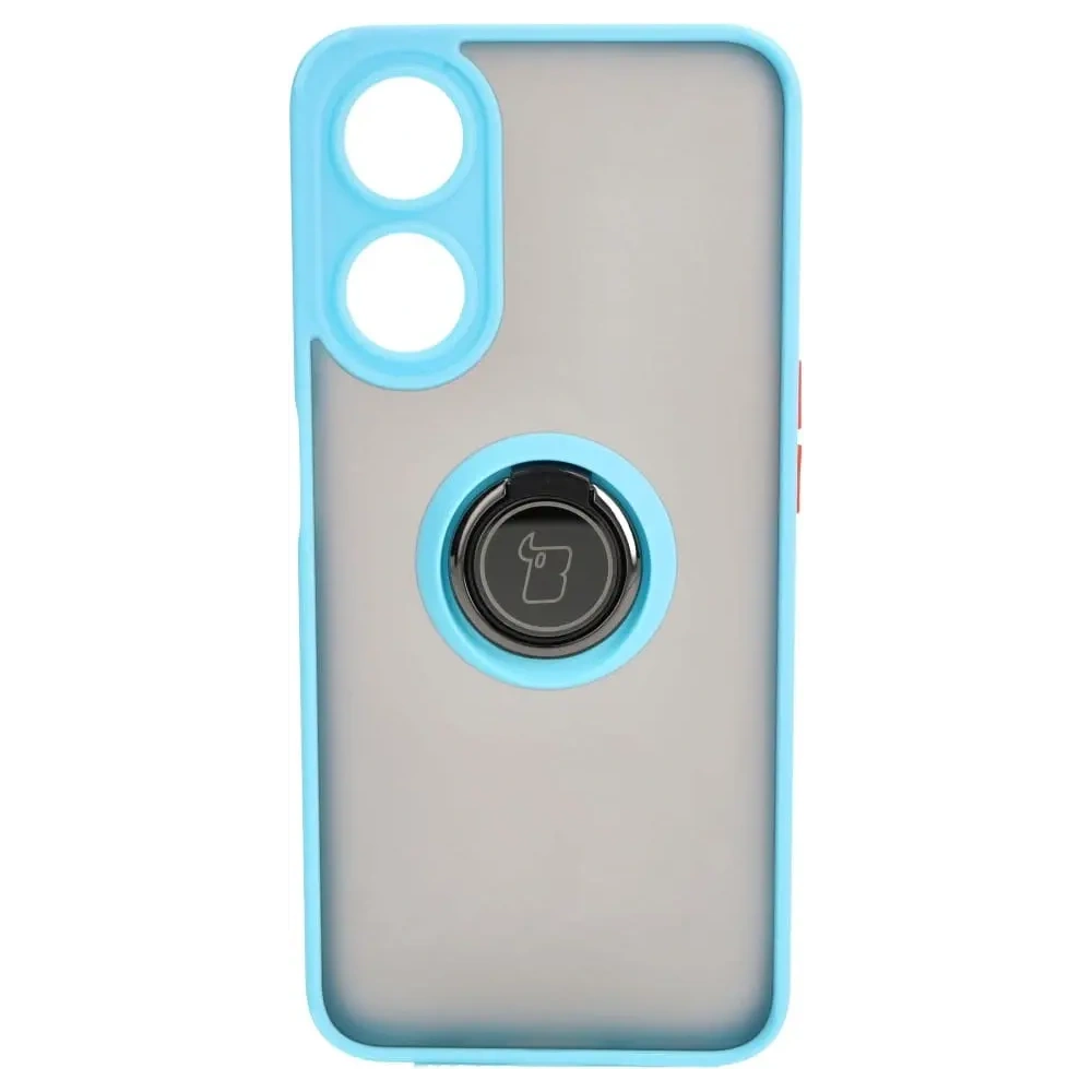 Hurtownia GSM - Bizon Case Hybrid Ring Oppo A78 5G fumuriu cu un cadru de culoare albastru deschis - BIZ595 - {ean13} - Hurt