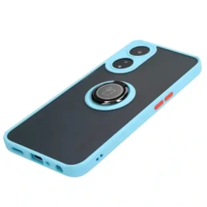 Hurtownia GSM - Bizon Case Hybrid Ring Oppo A78 5G fumuriu cu un cadru de culoare albastru deschis - BIZ595 - {ean13} - Hurt