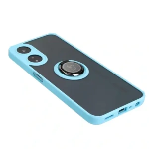 Hurtownia GSM - Bizon Case Hybrid Ring Oppo A78 5G fumuriu cu un cadru de culoare albastru deschis - BIZ595 - {ean13} - Hurt