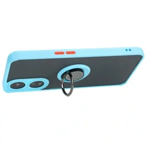 Wholesale Bizon Case Hybrid Ring Oppo A78 5G smoky with a light blue frame - BIZ595 - {ean13} - Hurt