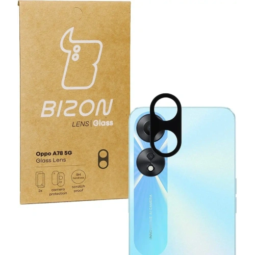 Szkło na aparat Bizon Glass Lens do Oppo A78 [2 PACK]