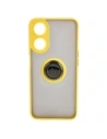 Wholesale Bizon Case Hybrid Ring Oppo A78 5G smoky with a yellow frame - BIZ597 - {ean13} - Hurt