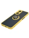 Wholesale Bizon Case Hybrid Ring Oppo A78 5G smoky with a yellow frame - BIZ597 - {ean13} - Hurt