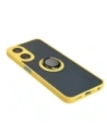 Wholesale Bizon Case Hybrid Ring Oppo A78 5G smoky with a yellow frame - BIZ597 - {ean13} - Hurt