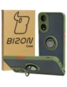 Bizon Case Hybrid Ring Oppo A78 5G smoky with a green frame