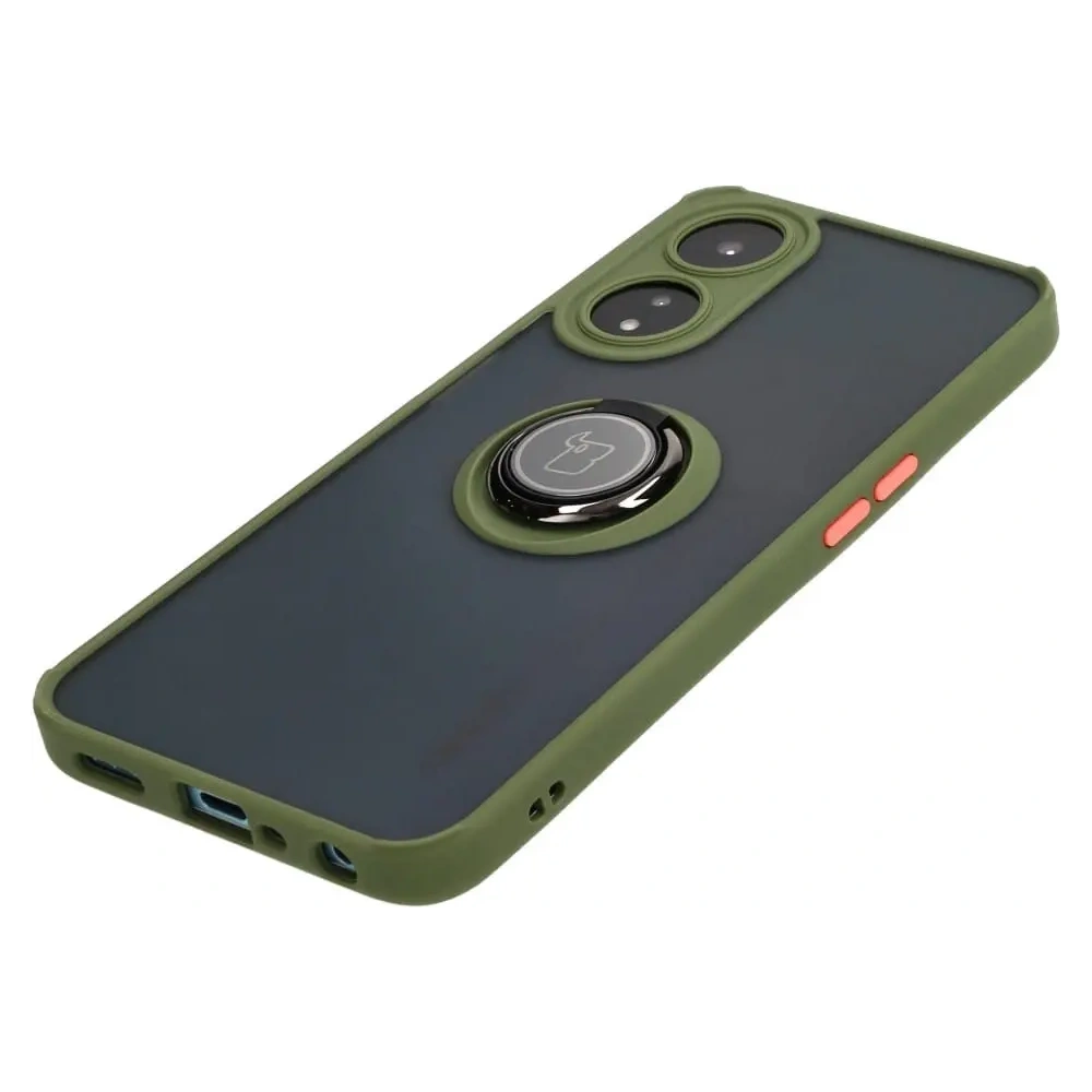 Hurtownia GSM - Bizon Case Hybrid Gyűrű Oppo A78 5G füstös zöld kerettel - BIZ598 - {ean13} - Hurt