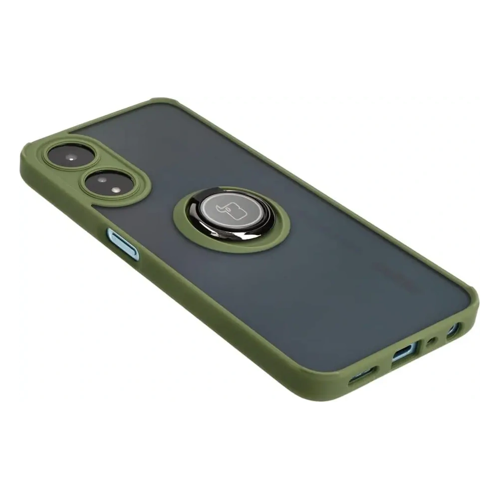Hurtownia GSM - Bizon Case Hybrid Gyűrű Oppo A78 5G füstös zöld kerettel - BIZ598 - {ean13} - Hurt
