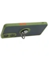 Hurtownia GSM - Bizon Case Hybrid Ring Oppo A78 5G fumuriu cu un cadru verde - BIZ598 - {ean13} - Hurt