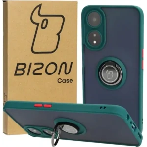 Hurtownia GSM - Bizon Case Hybrid Ring Oppo A78 5G fumuriu cu un cadru verde închis - BIZ599 - {ean13} - Hurt