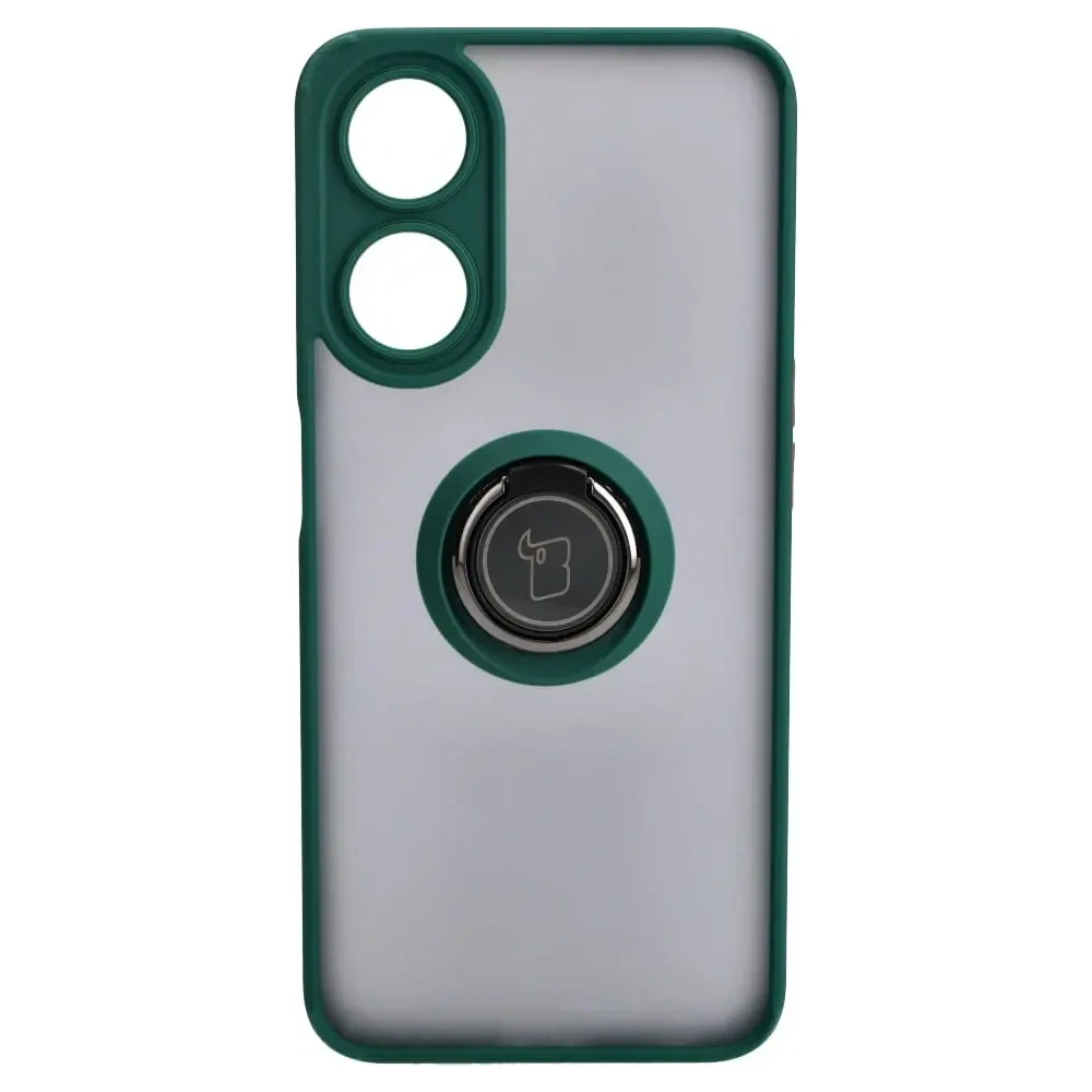 Hurtownia GSM - Bizon Case Hybrid Gyűrű Oppo A78 5G füstös színben, sötétzöld kerettel. - BIZ599 - {ean13} - Hurt