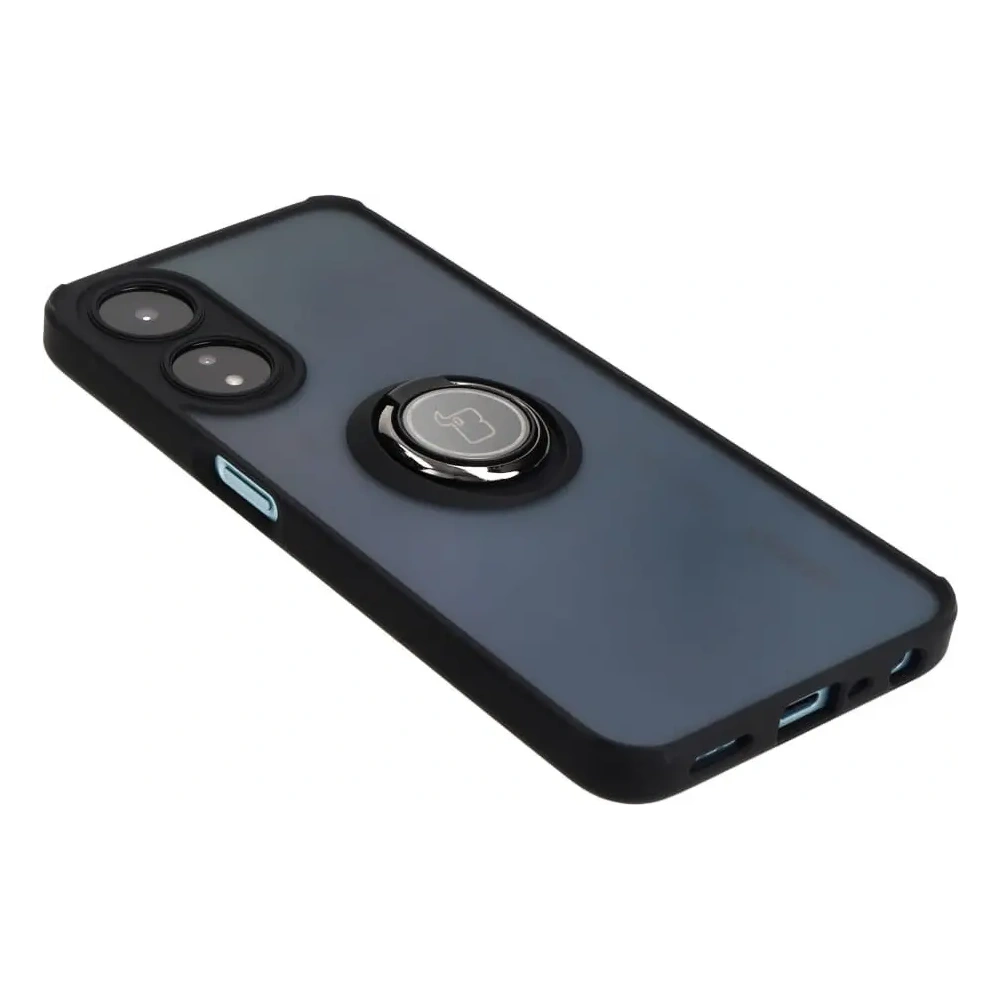 Hurtownia GSM - Bizon Case Hybrid Gyűrű Oppo A78 5G füstös fekete kerettel - BIZ600 - {ean13} - Hurt