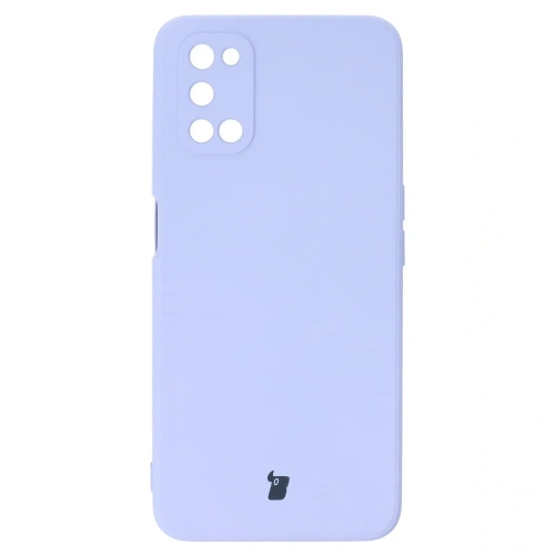 Etui Bizon Case Silicone Sq do Oppo A52 / A72 / A92 jasnofioletowe
