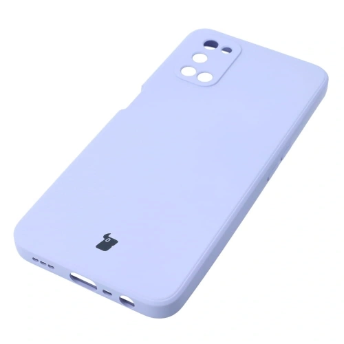 Etui Bizon Case Silicone Sq do Oppo A52 / A72 / A92 jasnofioletowe