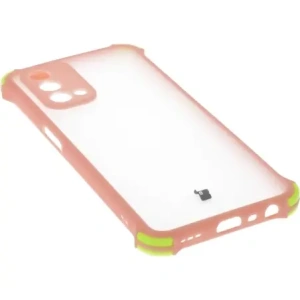 Etui Bizon Case AntiShock Hybrid do Oppo A93 5G / OnePlus Nord N200 5G jasnoróżowe