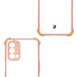 Etui Bizon Case AntiShock Hybrid do Oppo A93 5G / OnePlus Nord N200 5G jasnoróżowe
