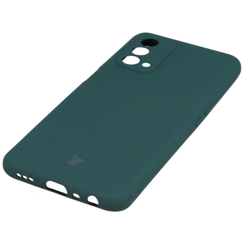 Etui Bizon Case Silicone do Oppo A93 5G ciemnozielone