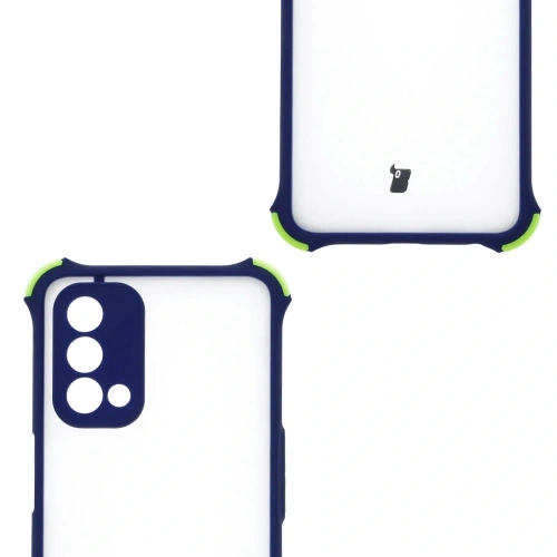 Etui Bizon Case AntiShock Hybrid do Oppo A93 5G / OnePlus Nord N200 5G granatowe