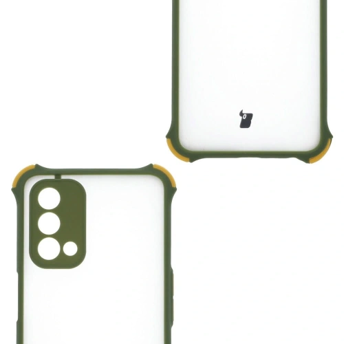 Etui Bizon Case AntiShock Hybrid do Oppo A93 5G / OnePlus Nord N200 5G jasnozielone