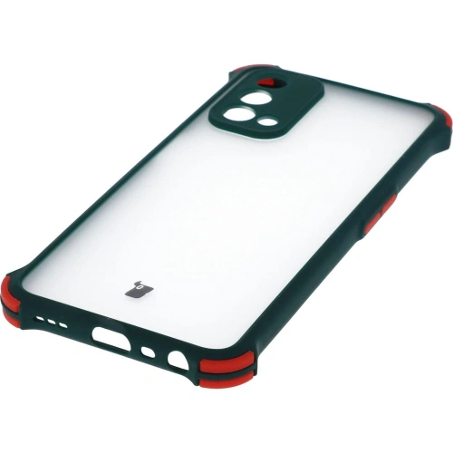 Etui Bizon Case AntiShock Hybrid do Oppo A93 5G / OnePlus Nord N200 5G ciemnozielone