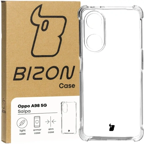Elastyczne etui Bizon Case Salpa do Oppo A98 5G przezroczyste
