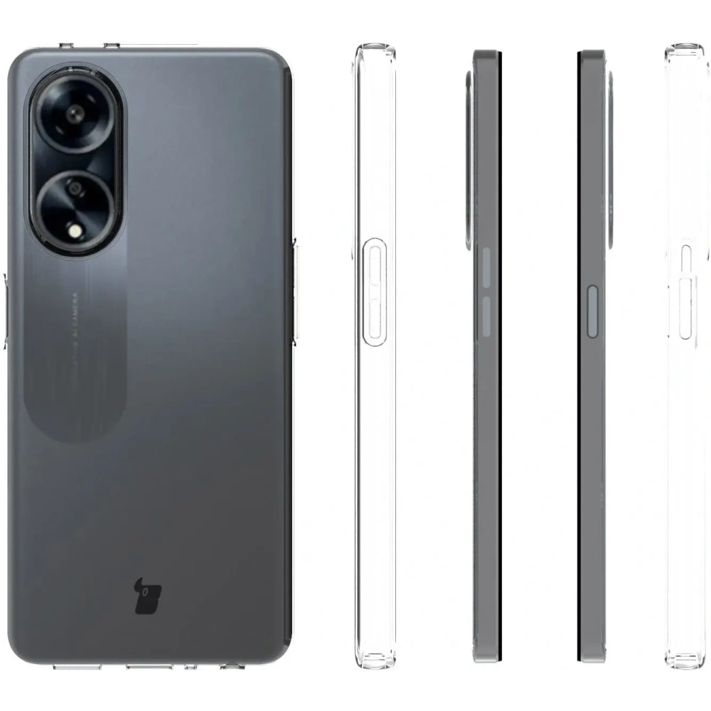 Hurtownia GSM - Elastyczne etui Bizon Case Salpa do Oppo A98 5G przezroczyste - BIZ620 - {ean13} - Hurt
