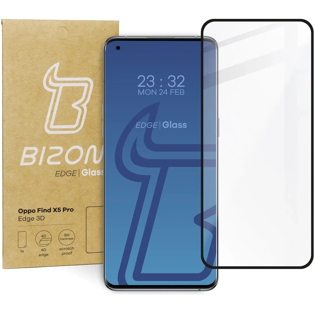 Hurtownia GSM - Bizon Glass Edge 3D Oppo Find X5 Pro schwarz - BIZ623 - {ean13} - Hurt