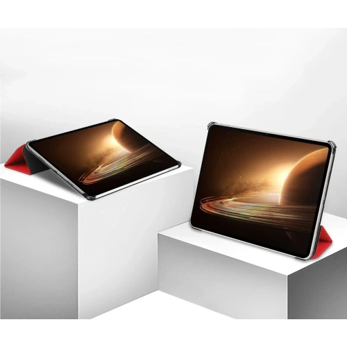 Etui Bizon Case Tab Croc do Oppo Pad 2 / OnePlus Pad czerwone